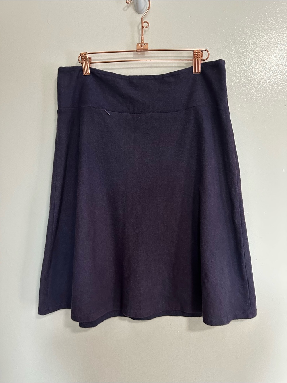 Texture Clothing Comfy Knee Length Skirt, Dark Purple, Size Medium